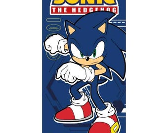 Toalla de playa/piscina Sonic personalizada, toallas Sonic para niña y niño, regalo de toalla de playa para fans de Sonic, regalo para amantes de la playa/piscina