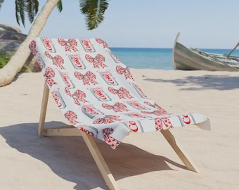 Spersonalizowany ręcznik plażowy z Coca-Colą Light, ręczniki dla miłośników Coca-Coli Light dla chłopca i dziewczynki, prezent w postaci ręcznika plażowego, prezent dla miłośników plaży/basenu