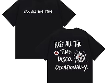 Camiseta de Harry Styles Kiss All The Time Disco 2026, camisetas ocasionales, regalo unisex para fans