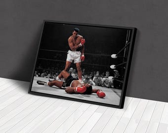 Póster de Muhammad Ali vs Sonny Liston: Golpe fantasma, pósteres hechos a mano