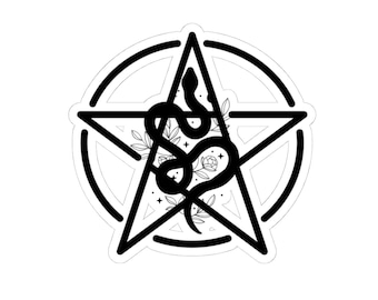 蛇の十字架ビニールステッカーデカール、オカルトシンボル - Etsy 日本