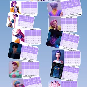 Kpop demon hunters 2026 calendar - Etsy.de