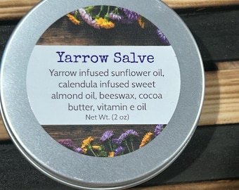 Unguento di achillea e calendula, balsamo biologico di produzione propria
