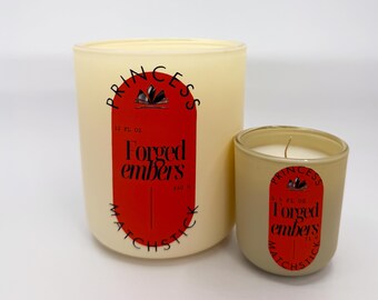 Forged Embers Candle: Smoky, Woodsy Scent - Minimalist Vessel