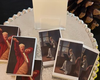 Vintage Artwork Matchbox w/ Matchsticks | Decorative Matchstick box | Classical Art Matchboxes | Gift for Art Lovers | Stocking Stuffers