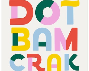 Mahjong Cocktail Napkins | Dot Bam Crak Funny Mahj Beverage - Appetizer Napkin | Mahjong Party Supplies
