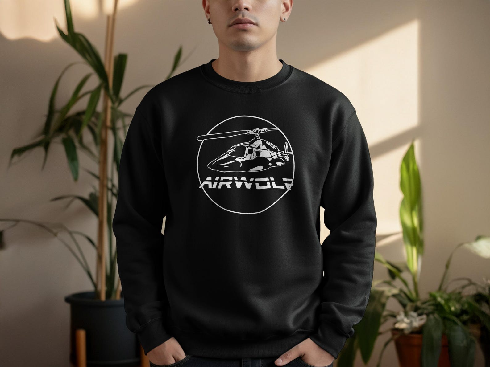 Airwolf T-shirt, Iconic 80s Helicopter, TV Show Fan Gift, Retro ...