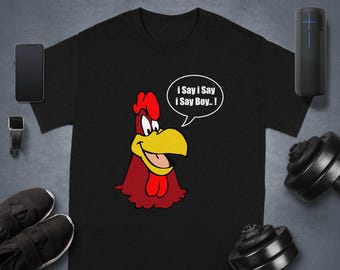 Camiseta, sudadera con capucha de Foghorn Leghorn, ropa de gallo de dibujos animados, frase divertida de pollo, regalo de programa de televisión vintage, diseño gráfico colorido