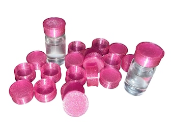 x25 Flexible 3ml Vial Caps - Pink