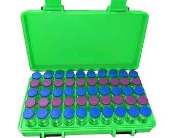 50ct Peptide Vial Storage Box - Fluorescent Green