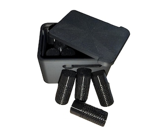 10 Pack Desiccant vials w/case - Black