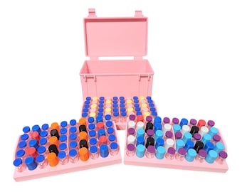 150ct Peptide 3 Tier Storage Box - Sakura Pink