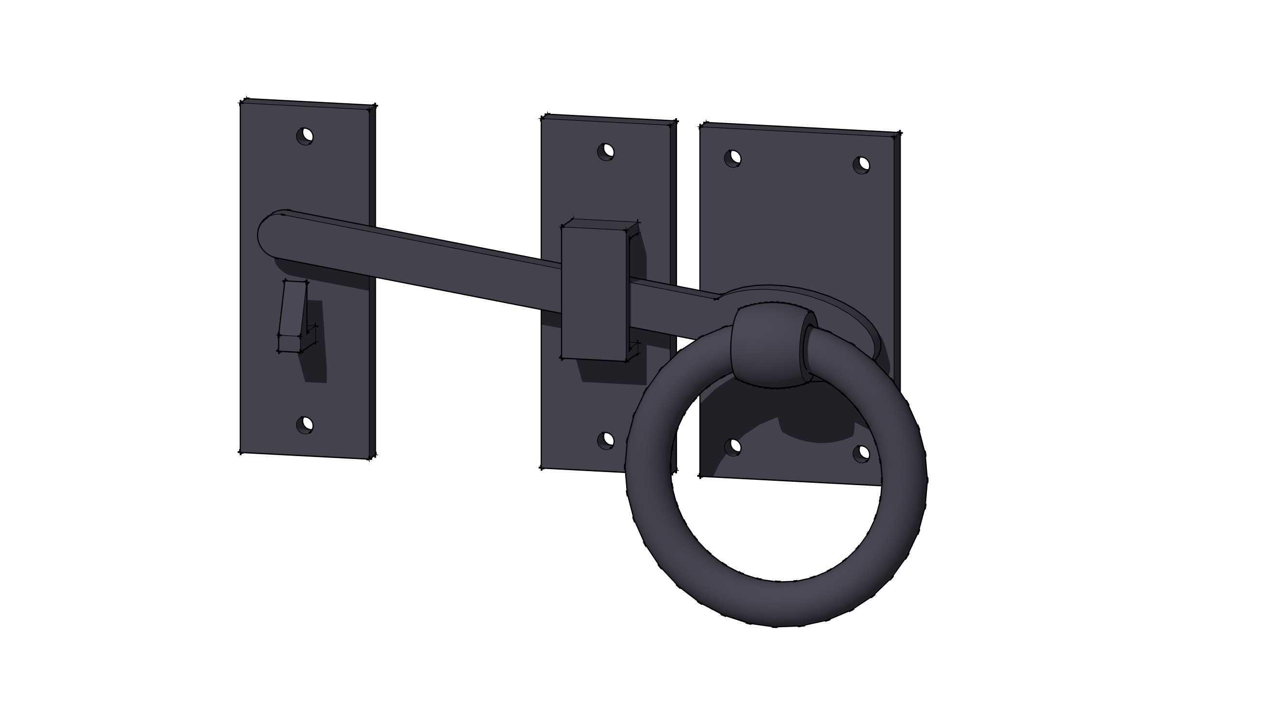 Serratura Intelligente A Impronta Digitale Per Cancello In Ferro Battuto, Chiavistello Elettronico Senza Chiave