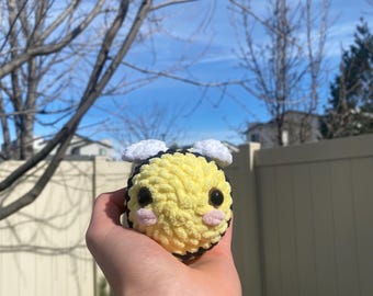 Crochet Bumblebee Amigurumi: Handmade Plush Stuffed Animal