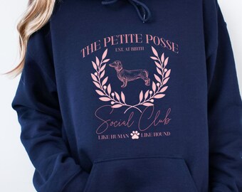 Dachshund Social Club Hoodie – Weiner Dog Lover Gift