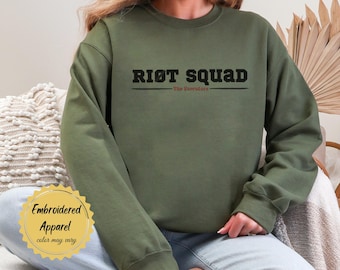 Officially Licensed Leave Me Behind Riot Squad Design Black Bullet Means Riot KM Moronova Merch Dark Romance Bookish Apparel Executor Squad