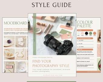 Find Your Photography Style | Product Photo Brand Style Guide Template | Editable Canva Template for Small Business & Makers
