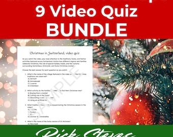Rick Steves Christmas Culture Quizzes Bundle: Europe & Bethlehem Video Lessons