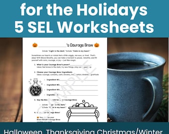 Brave Breaths for the Holiday Season – Mindfulness Coloring & Writing Activity