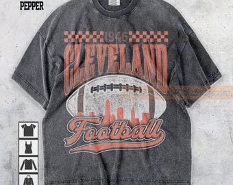 Comfort Colors Cleveland Football Shirt, Sweatshirt, Hoodie, Cleveland Football Tshirt, Cleveland Sweatshirt, Football Lovers, Gameday Shirt