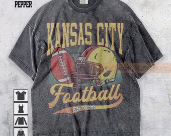Comfort Colors Kansas City Football Shirt, Sweatshirt, Hoodie, Kansas City Football Tshirt, Football Fans Shirt, Gameday Shirt