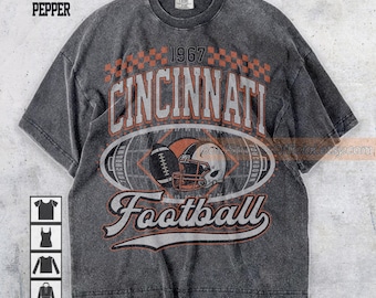 Comfort Colors Cincinnati Football Shirt, Sweatshirt, Hoodie, Cincinnati Football Tshirt, Gameday Shirt, Football Fan Shirt