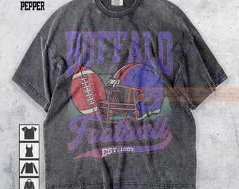 Comfort Colors Buffalo Football Shirt, Sweatshirt, Hoodie, Buffalo Football Tshirt, Football Fan Shirt, Gameday Shirt