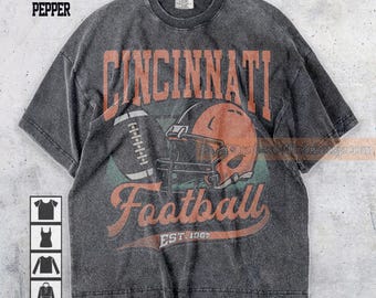 Camiseta de fútbol de Cincinnati Comfort Colors, sudadera, sudadera con capucha, camiseta de fútbol de Cincinnati, camiseta de aficionado al fútbol, camiseta para el día del partido