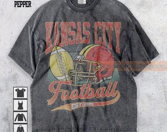 Comfort Colors Kansas City Football Shirt, Sweatshirt, Hoodie, Kansas City Football Tshirt, Football Fan Shirt, Gameday Shirt