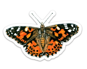 Painted Lady Sticker