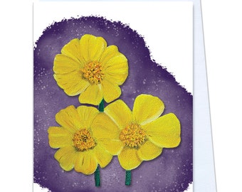 Superbloom Card- Yellow flower