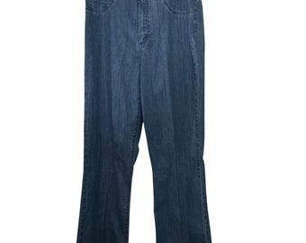 Vintage Alfred Dunner buikafvlakking paneel maat 12 wijde pijpen jeans NWT