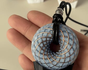 Personalized Torus Rodin Coil within Crystals Custom Energy Device for Meditation Healing Spiritual Gift