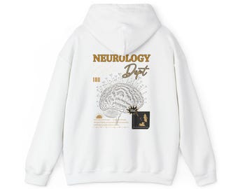 Moletom com capuz do Departamento de Neurologia | Moletom de Ciências do Cérebro | Presente para Estudante de Medicina