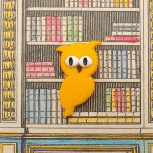 Vintage Chic Owl Brooch Made in Germany
