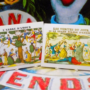 15 Vintage Französische Klassische Illustration Postkarten