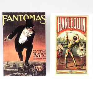 Circus and Theatre Themed Postcards