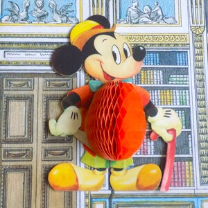 Decorazione vintage di Topolino a nido d'ape