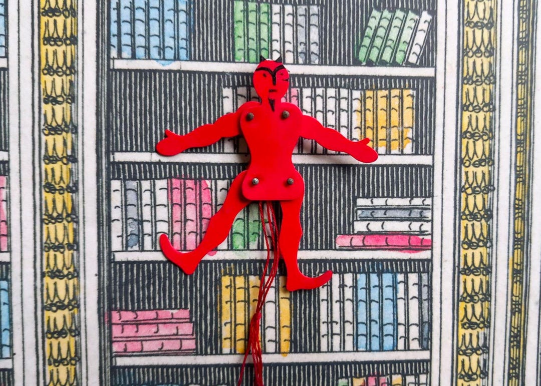 Rare Miniature Devil Puppet - Etsy