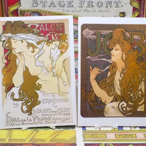 18 Alphones Mucha Kunst Postkarten