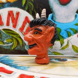 ヴィンテージ プラスチック製 悪魔の人形の頭