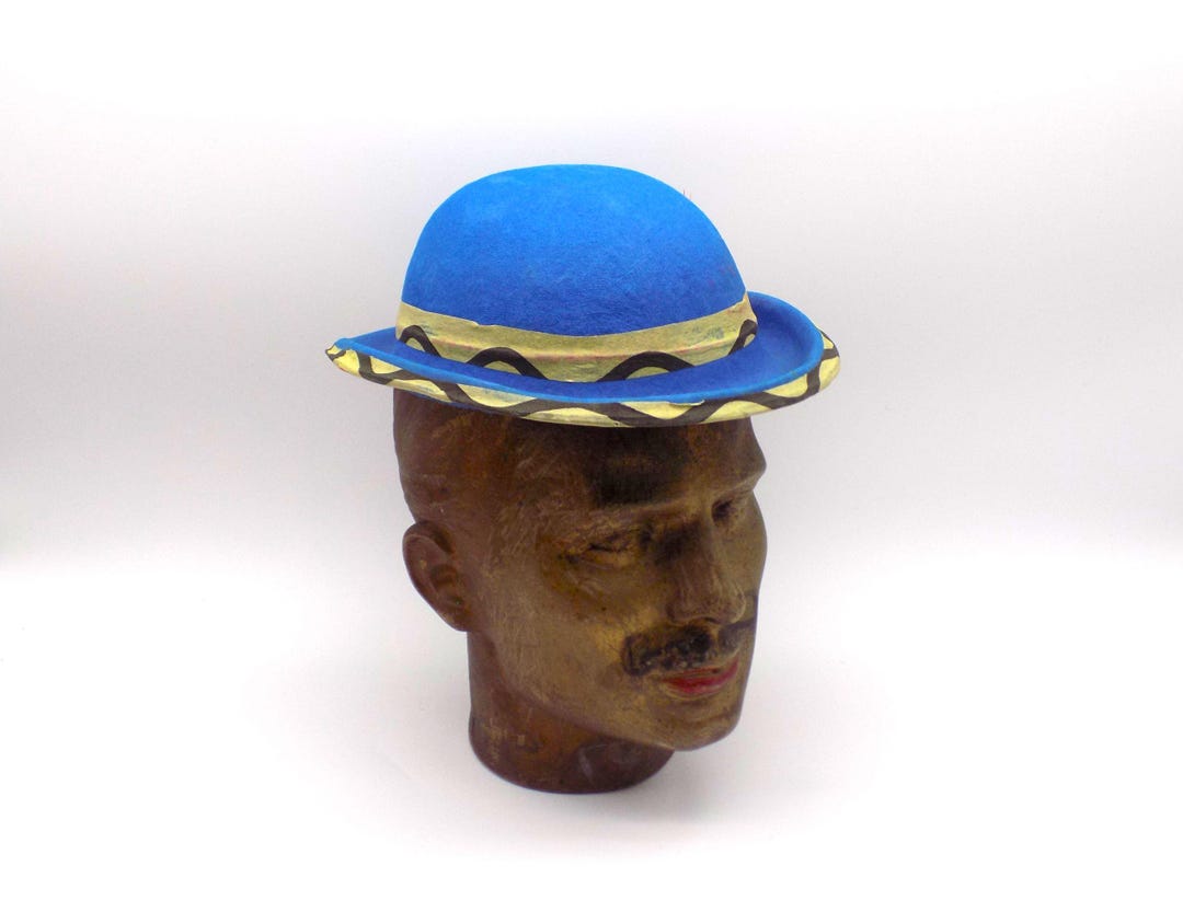 1940s-50s Paper Mache Bowler Hat - Etsy