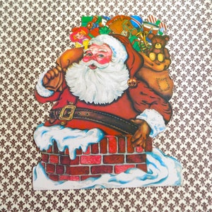 3 Large Vintage Christmas Cut Outs