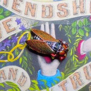 Tin Insect Brooch