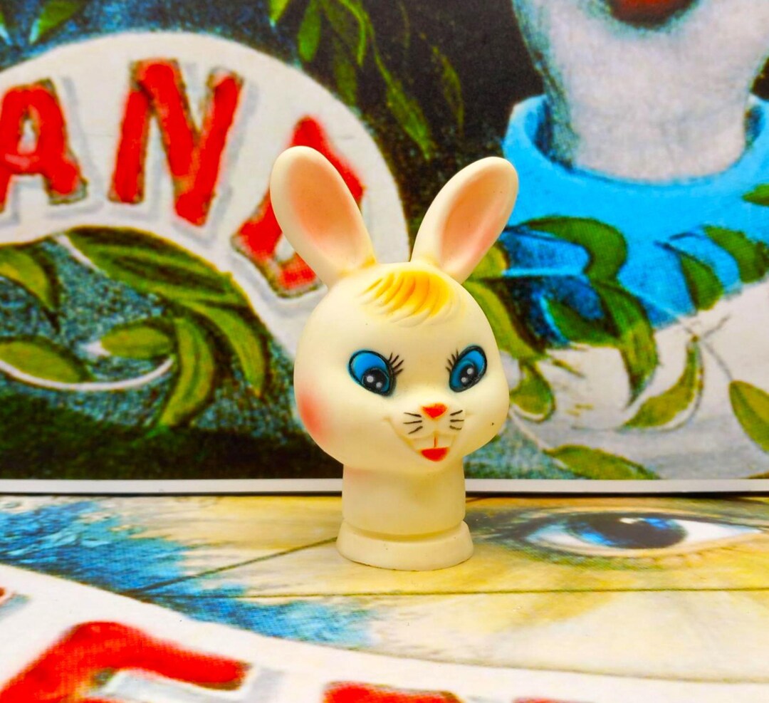 Kitsch Shiny Rabbit Kitsch Rabbit Doll Head - Etsy