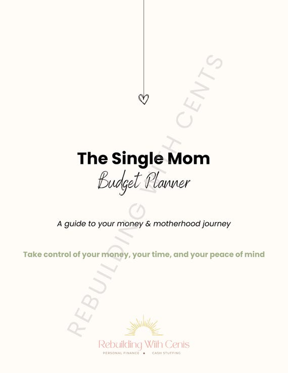 Single Mom Budget Planner | Custody & Childcare Expense Tracker | Digital Download