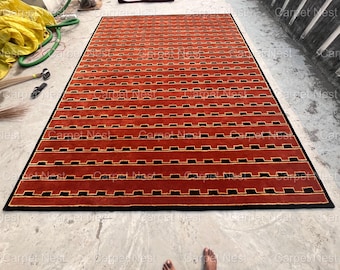 Hand Tufted Wool Rug 9x12ft - Nordic Knots Geometric Design, Handmade Area Rug, Floor Decorative Rug, Rugs For Living Room, Bedroom, Anyroom