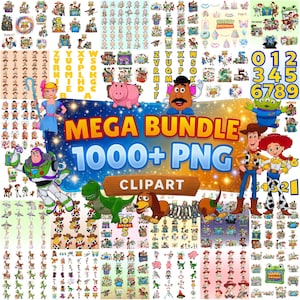 1000+New Toy Story 5 PNG Bundle,Buzz Lightyear,Woody Jessie PNG,Alphabet, Toy Story Birthday Shirt Design,Toy Story Clipart-Instant Download image 1