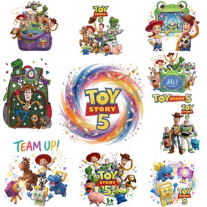 1000+New Toy Story 5 PNG Bundle,Buzz Lightyear,Woody Jessie PNG,Alphabet, Toy Story Birthday Shirt Design,Toy Story Clipart-Instant Download image 15
