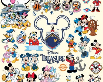 100+ Micky und Freunde Kreuzfahrt Clipart PNG Bündel, Disney Cruise Line Aquarell, Familienurlaub PNG, Kreuzfahrt Geburtstag Digital Download